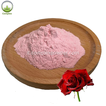 Polvere di estratto di petali di rosa Polvere di rosa